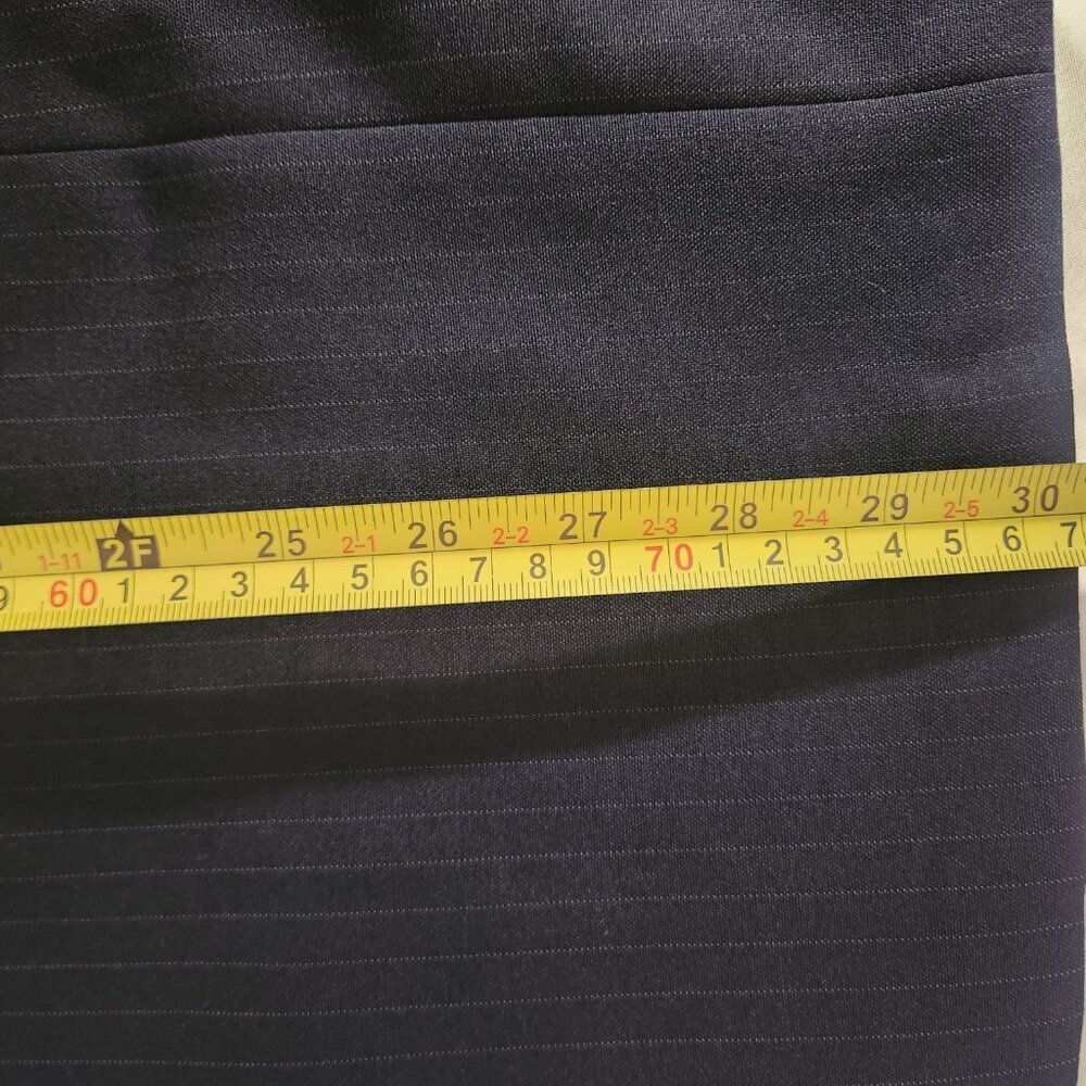 Men's Suit Blue Pinstripe Jacket and Vest Size 40R Made in the USA - Picture 12 of 12